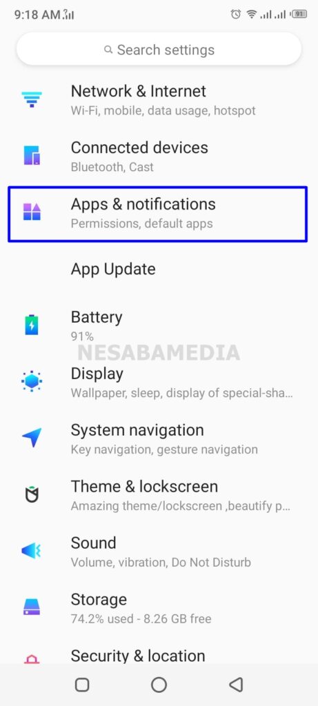 Apps & notifications