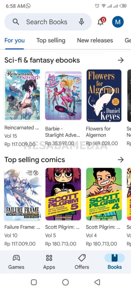 Download Ebook dari Google Play Store APK