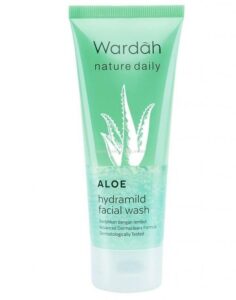 Sabun Muka Terbaik Wardah Nature Daily Aloe Hydramild Facial Wash