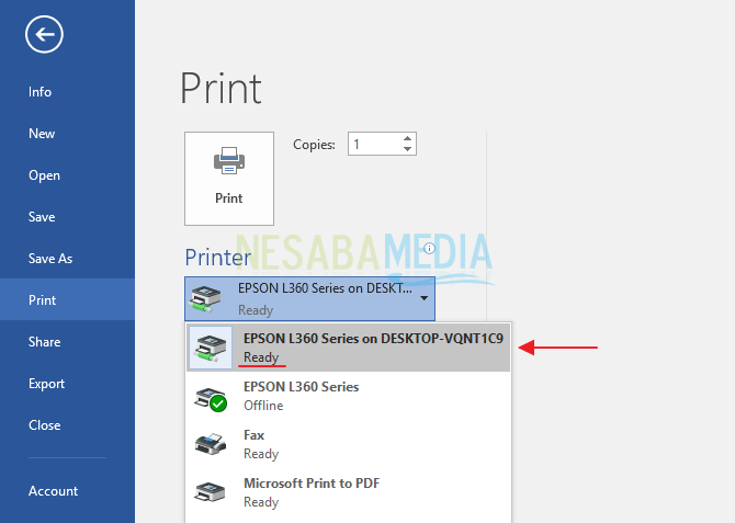 Cara Share Printer Di Windows 10