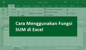 rumus excel sum - cara menjumlahkan di excel