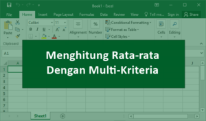 cara menghitung rata-rata dengan multi-kriteria di Excel