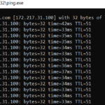 Cara Ping CMD