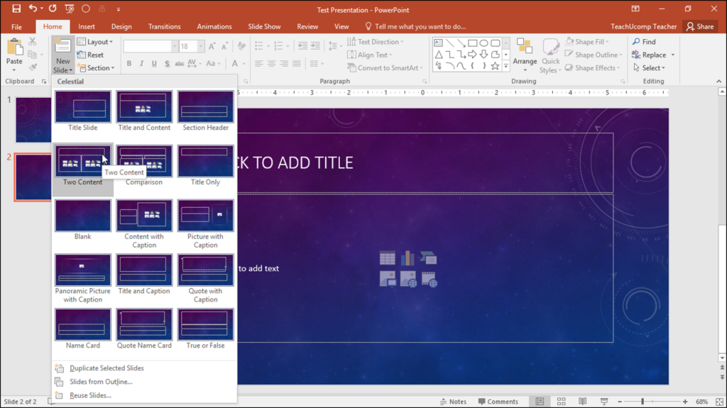 import powerpoint into word