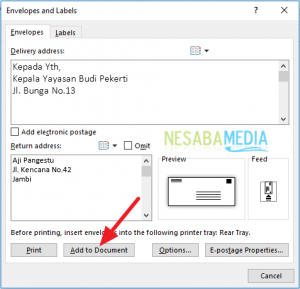 Cara Membuat Label Amplop Surat Di Microsoft Word (100%% Rapi)