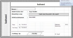 Cara Membuat Kwitansi Angka Terbilang di Microsoft Excel