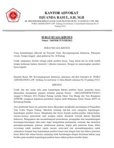 10+ CONTOH SURAT KUASA Untuk Berbagai Keperluan [+File Doc]