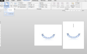Cara Landscape di Microsoft Word