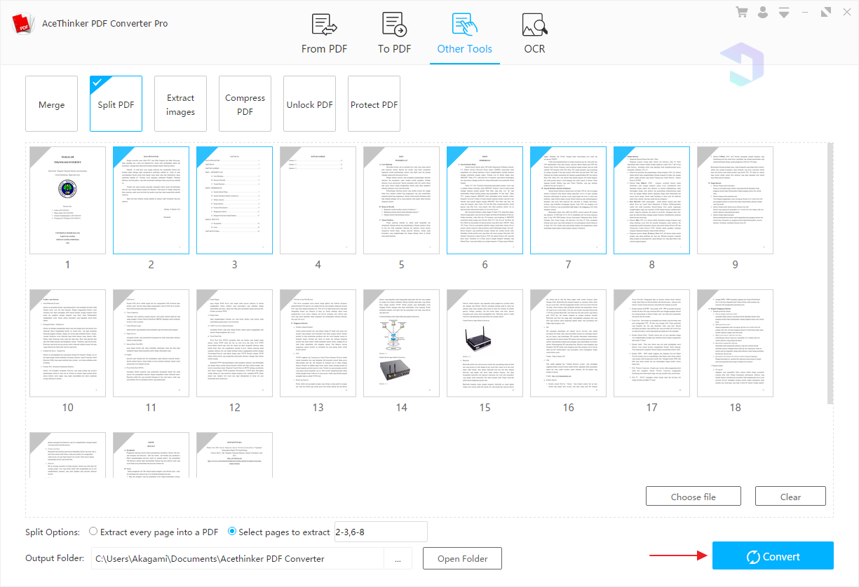 Memisahkan File PDF 2