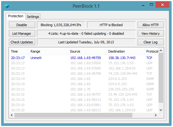 Download PeerBlock Terbaru
