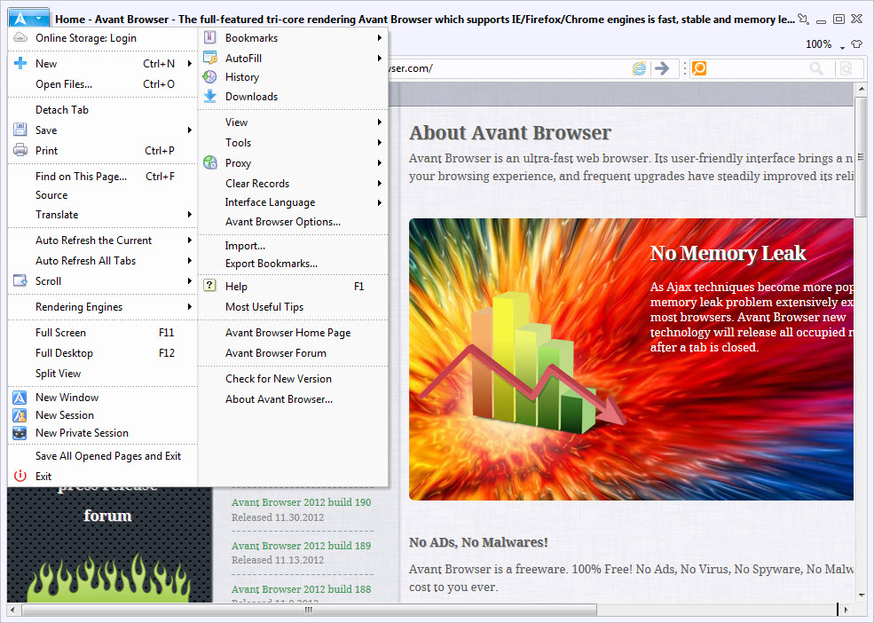 Download Avant Browser Terbaru