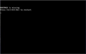 cara mengatasi BOOTMGR is Missing