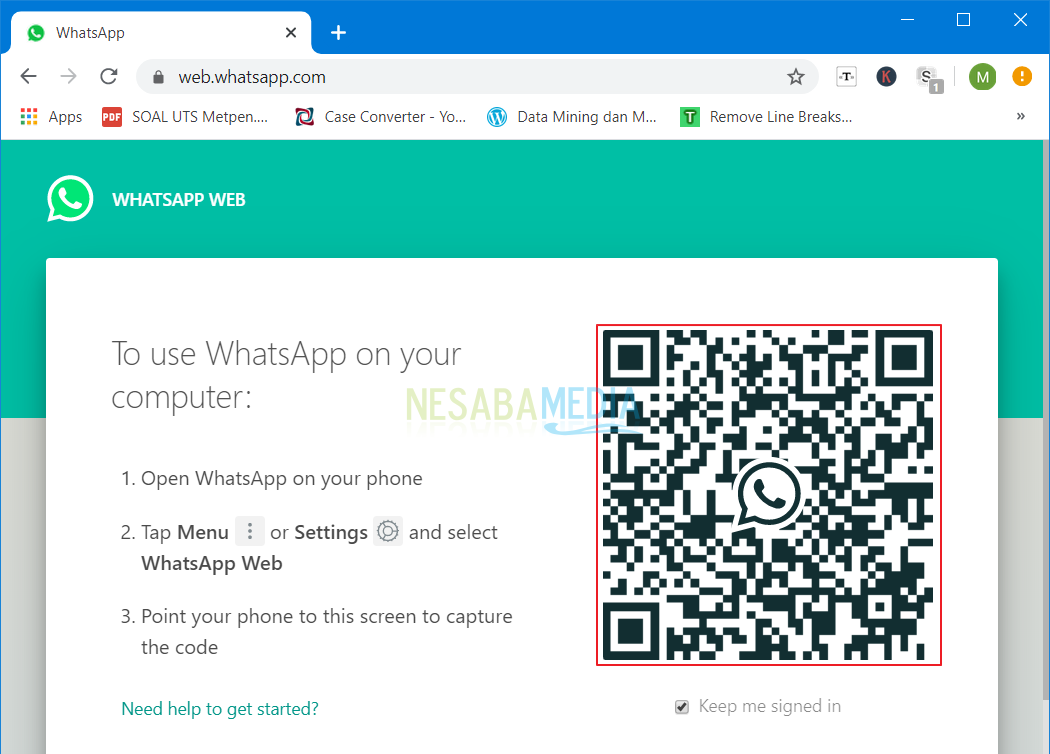 Melihat Barcode Whatsapp 2