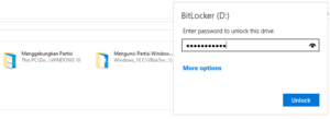 Mengunci partisi windows 12