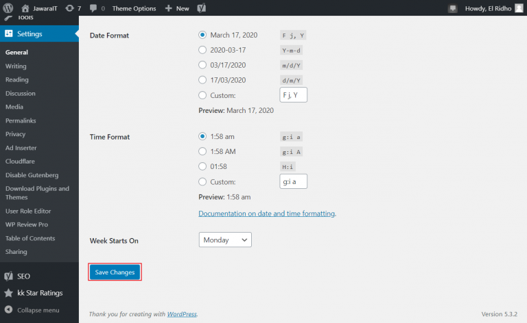 Cara Mengubah Bahasa Di Situs Wordpress Ke Indonesia / Bahasa Lain