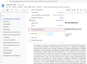 Cara Translate Dokumen Menggunakan Google Drive (+Gambar)