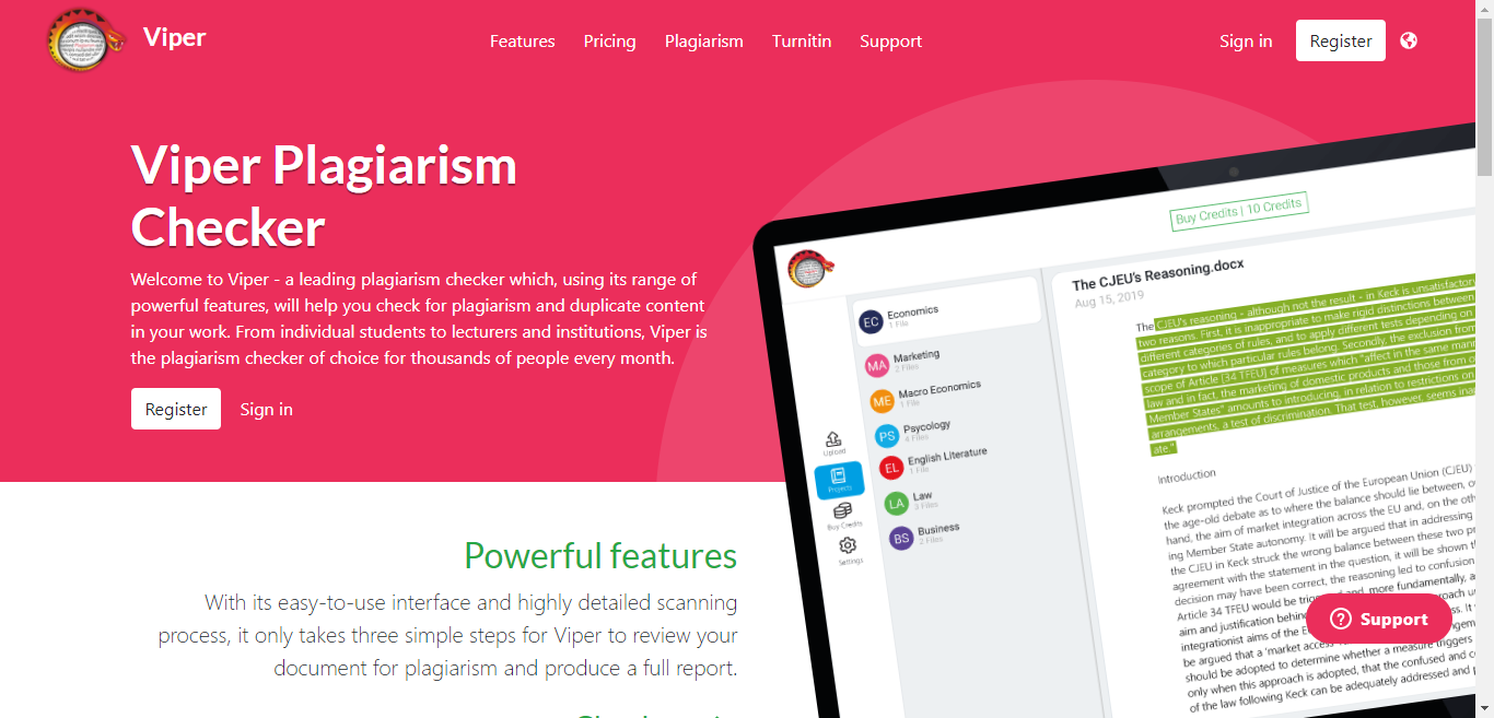 Aplikasi untuk Mengecek Plagiarism Online Viper Anti-Plagiarism Scanner