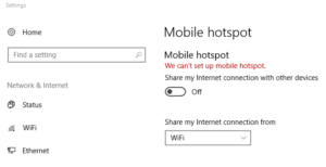 Cara Mengatasi We Can't Setup Mobile Hotspot