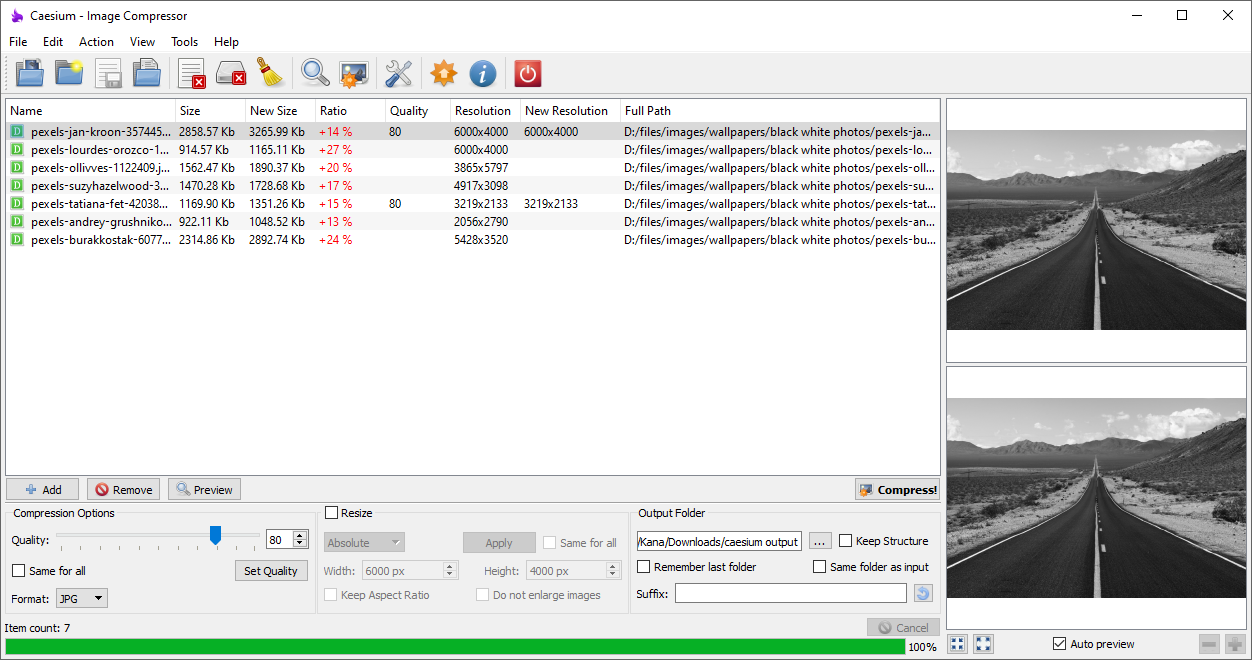 Download Caesium Image Compressor Terbaru