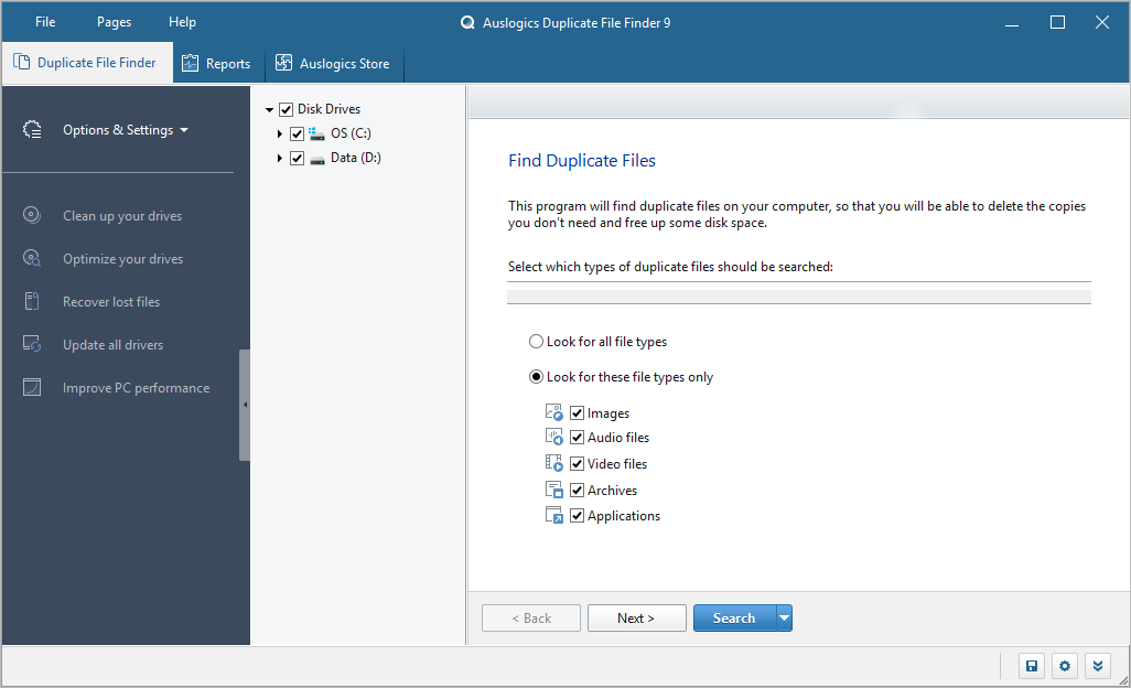 Download Auslogics Duplicate File Finder Terbaru