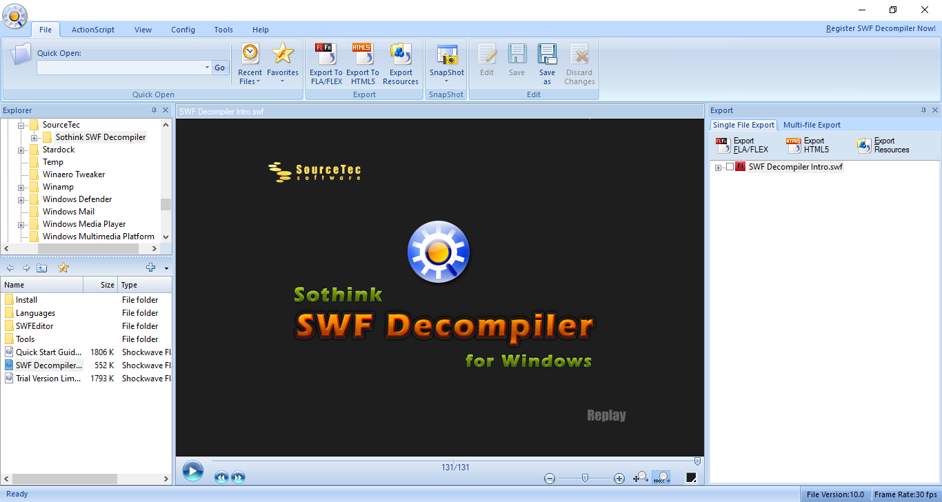 Download Sothink SWF Decompiler  Terbaru