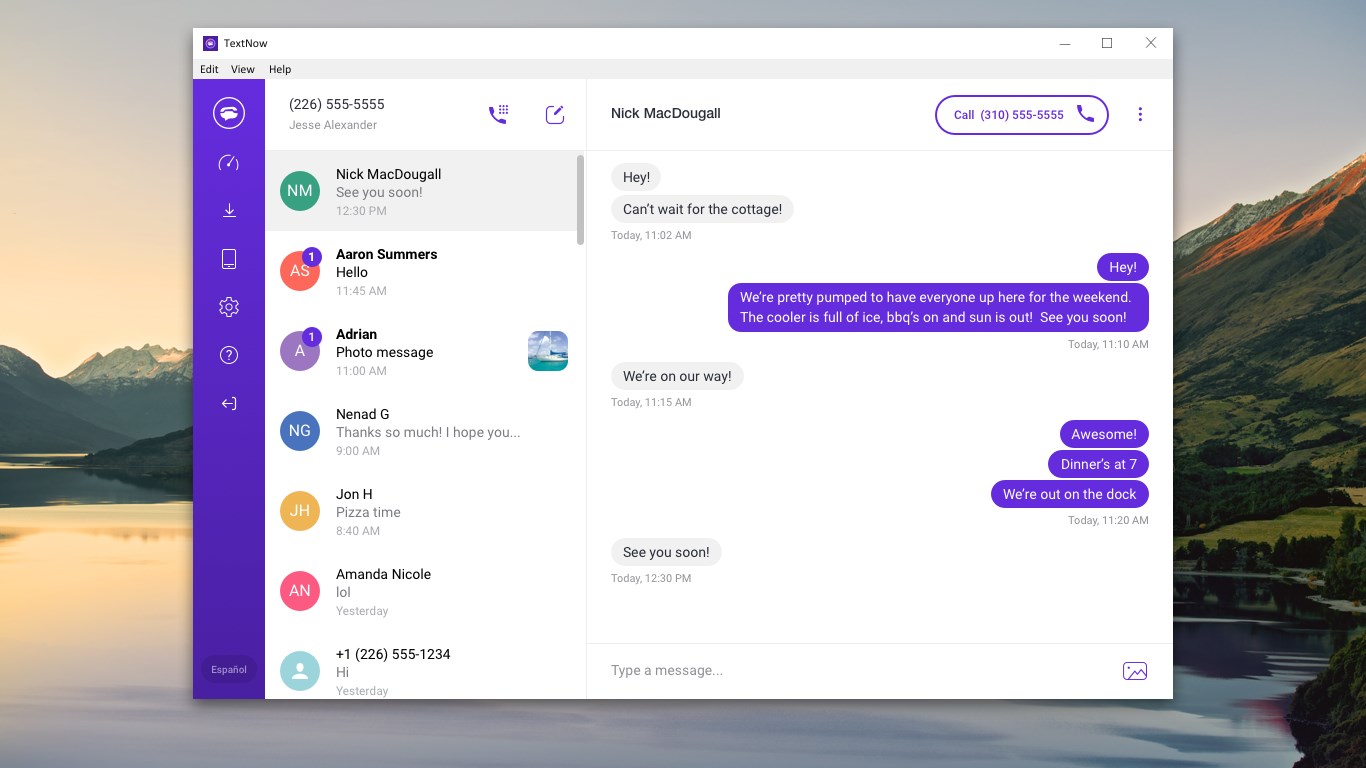 Download TextNow for Windows Terbaru