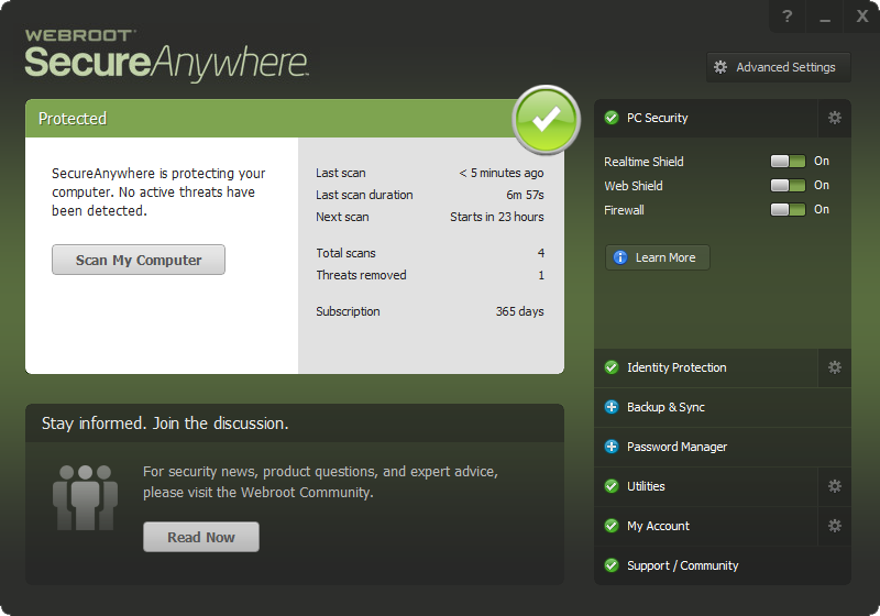 Download Webroot Secure Anywhere Antivirus Terbaru