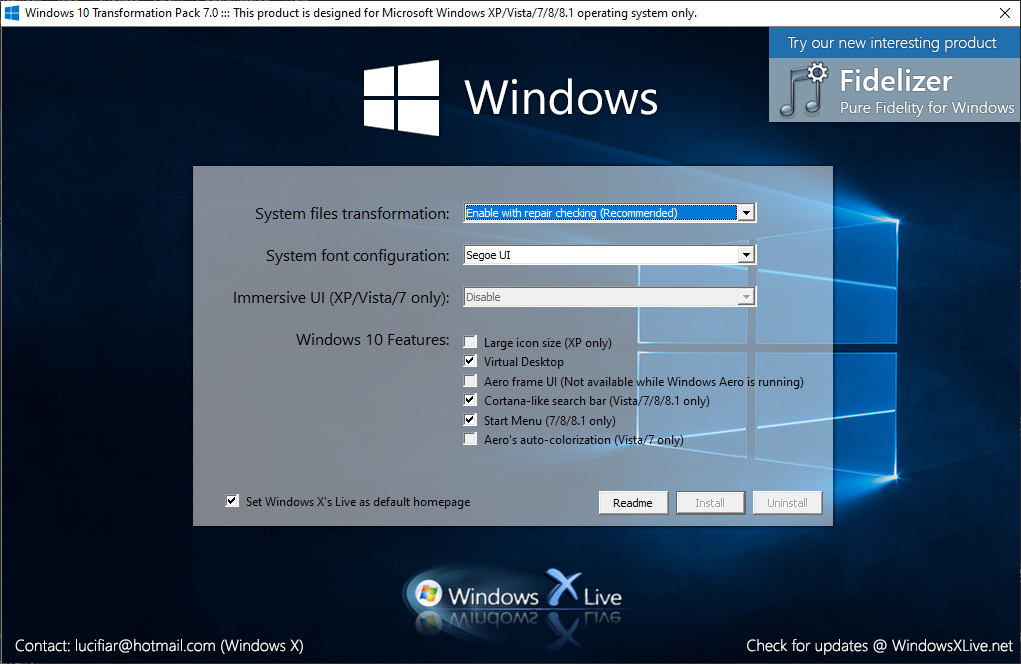 Download Windows 10 Transformation Pack Terbaru