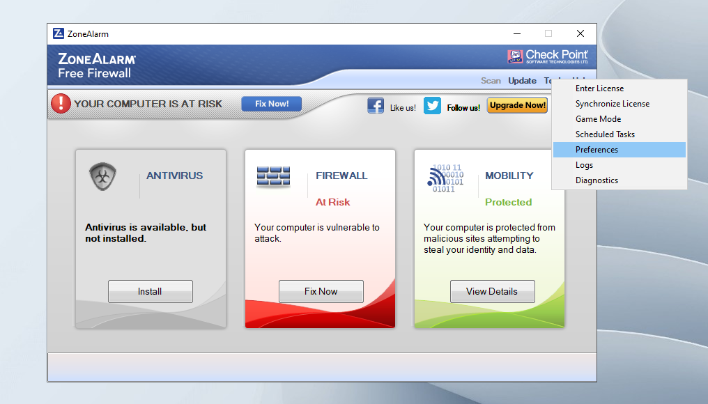 Download ZoneAlarm Firewall Terbaru