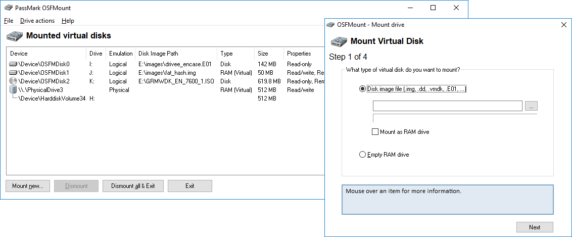 Download OSFMount Terbaru