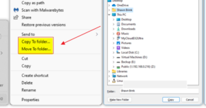 Cara Menambah atau Menghapus Konteks Menu "Copy to Folder" dan "Move to Folder" di Windows 11