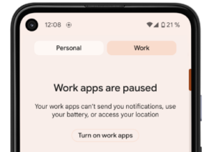 Anroid 13 Personal data & Work Profiles