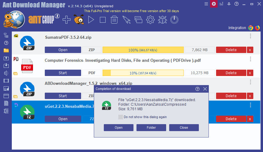 Download Ant Download Manager Terbaru