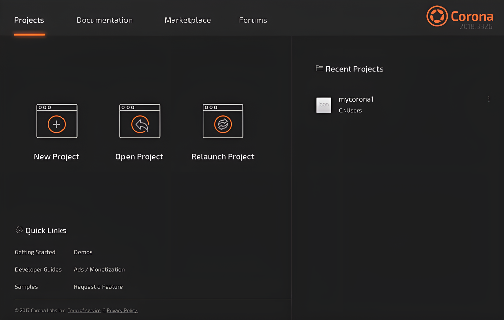 Download Corona SDK Terbaru