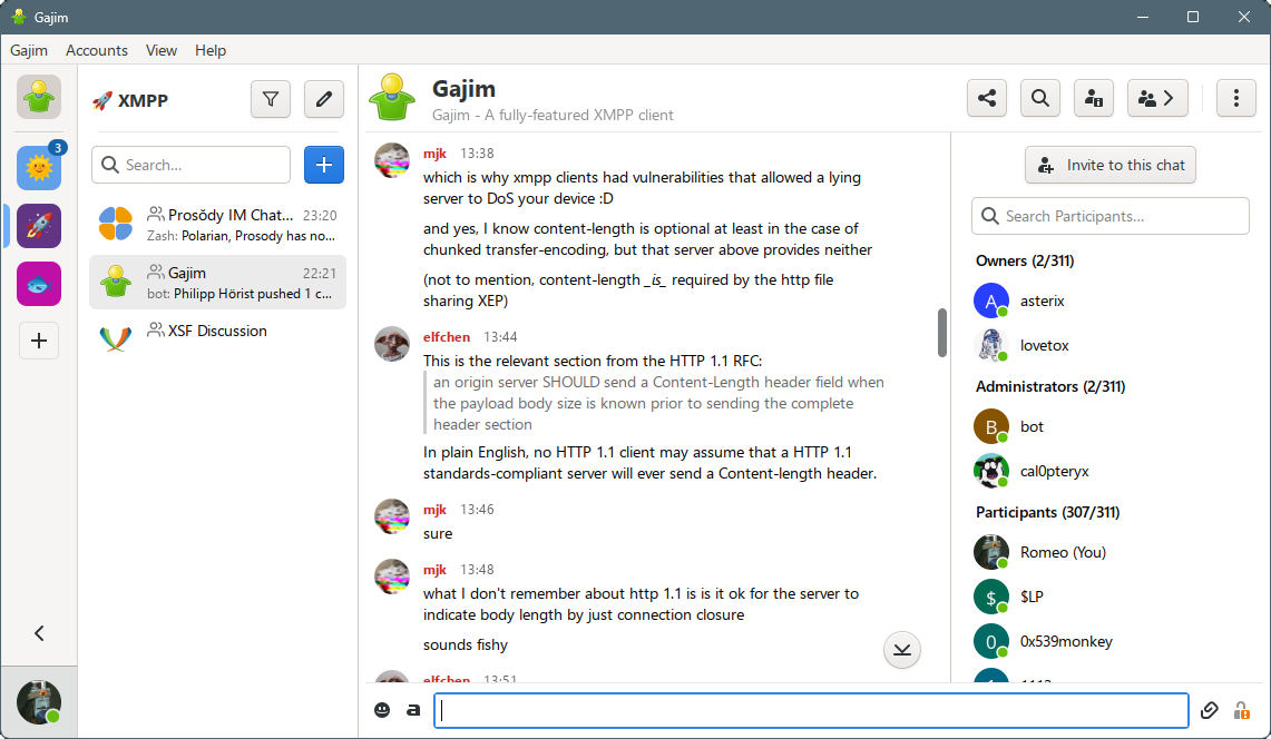 Download Gajim for Windows Terbaru