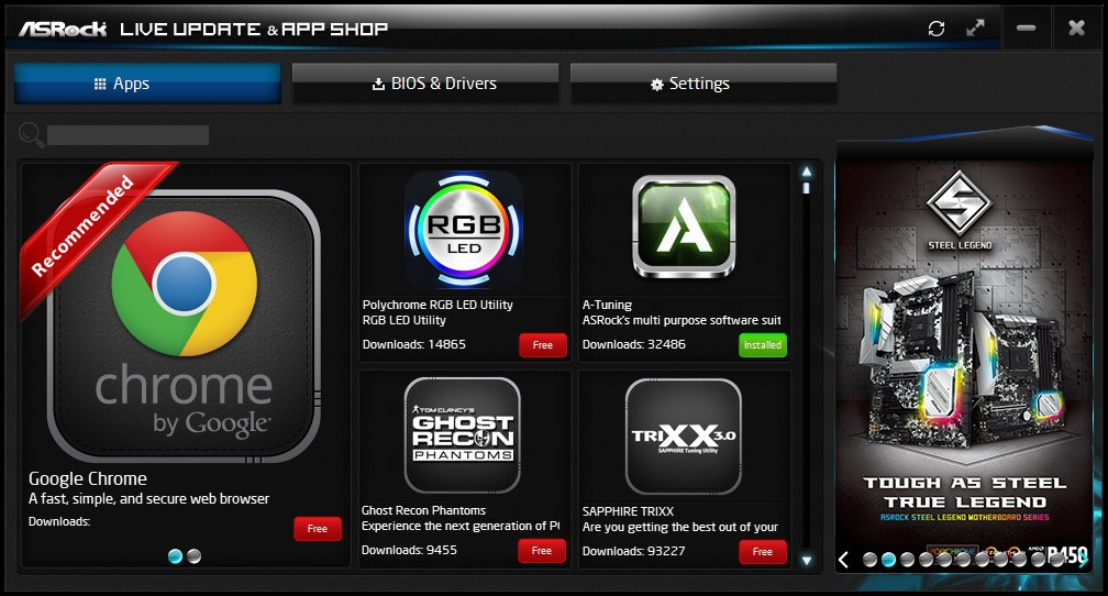 Download ASRock APP Shop Terbaru