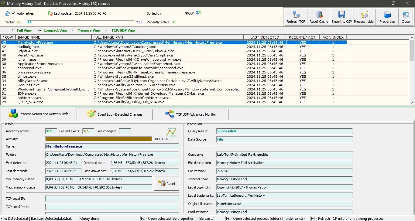 Download Memory History Tool Terbaru