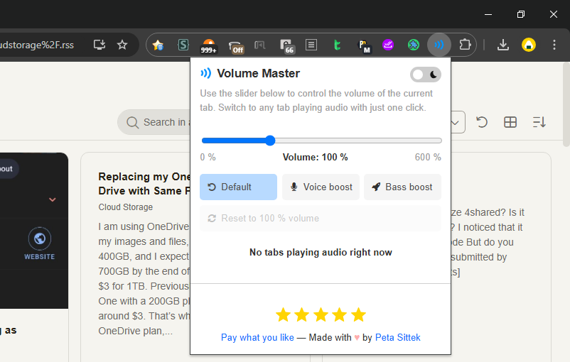 Download Volume Master for Chrome Terbaru