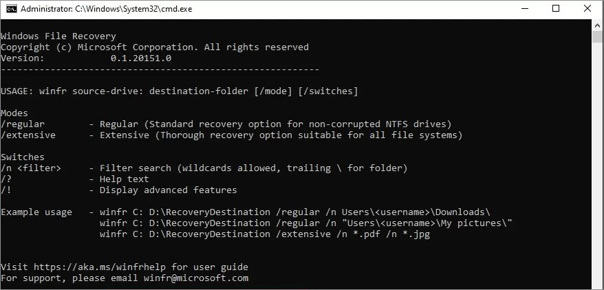 Download Windows File Recovery Terbaru