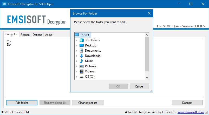 Download Emsisoft Decryptor for STOP Djvu Terbaru