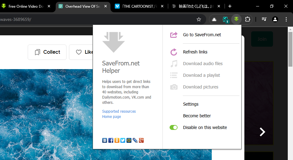 Download SaveFrom.net Helper Terbaru