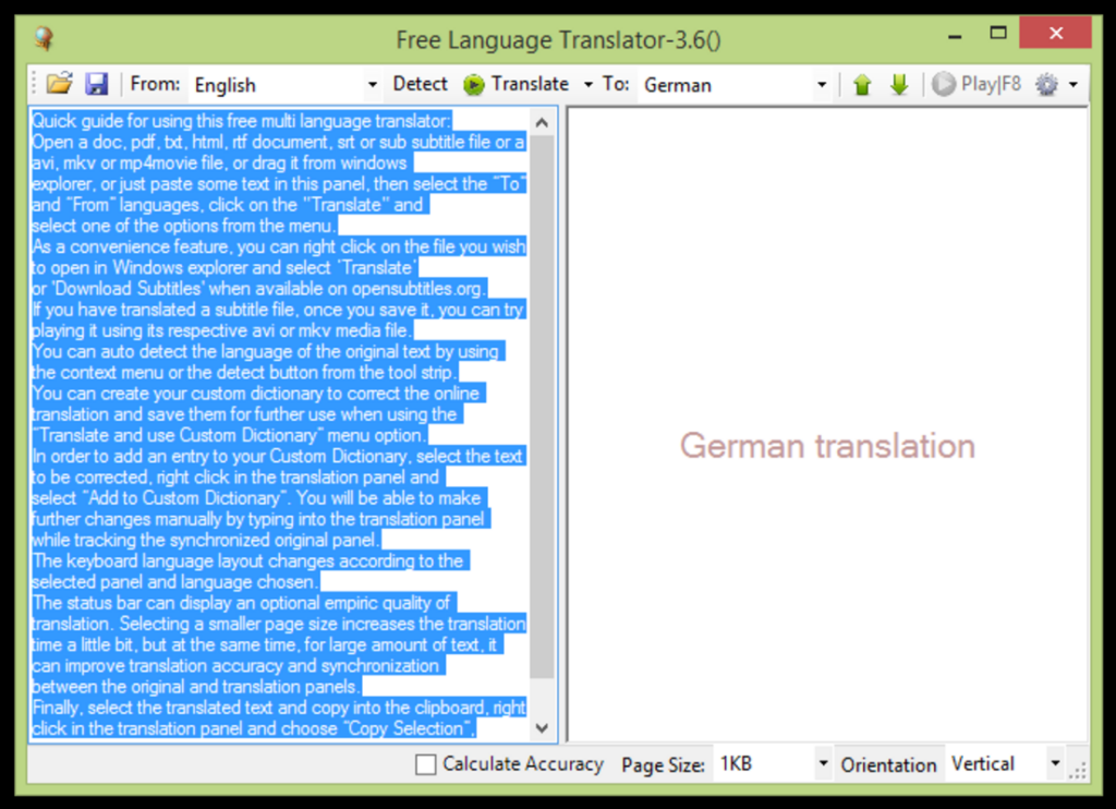 Free Language Translator