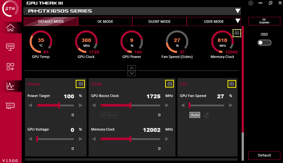 ASUS GPU Tweak