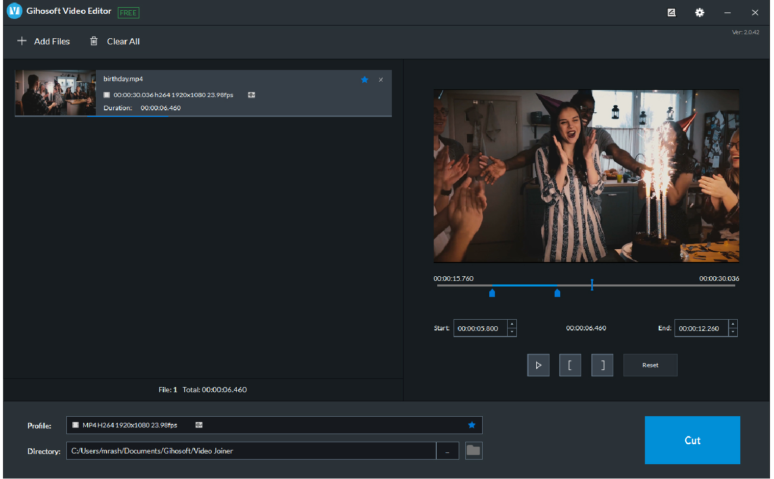 Download Gihosoft Free Video Cutter