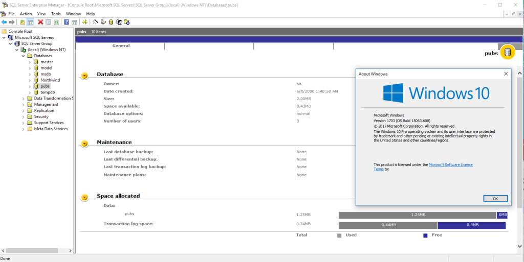 SQL Server 2000