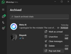 WhatsApp di Windows 11 Hadirkan Major Update UI Multi-Window