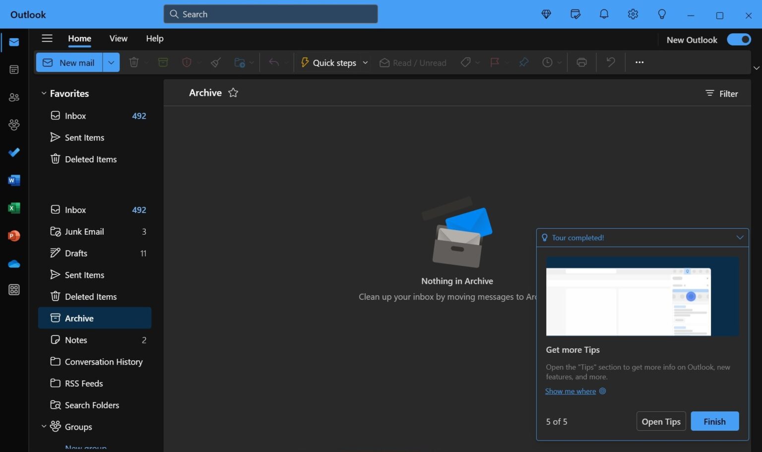 Spesial! Microsoft Terus Uji Coba Outlook Desain Terbaru dalam Mode Offline, new Outlook