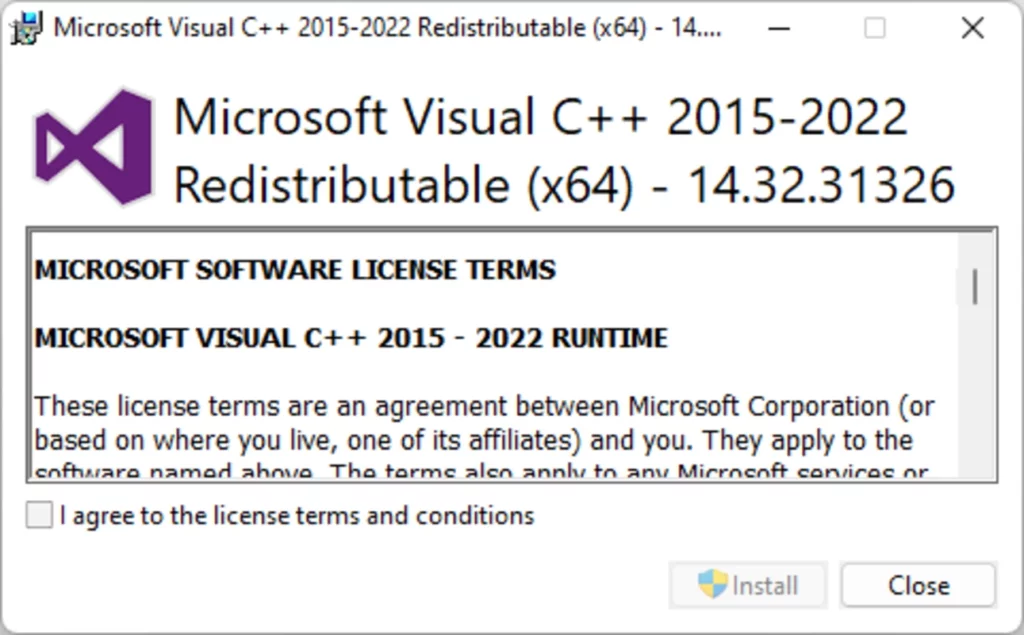 Microsoft Visual C++ Redistributable