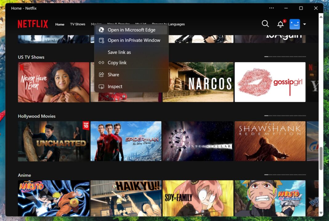 Gagal Hadirkan ‘Download’, Netflix Kembali di Client Apps Windows 11