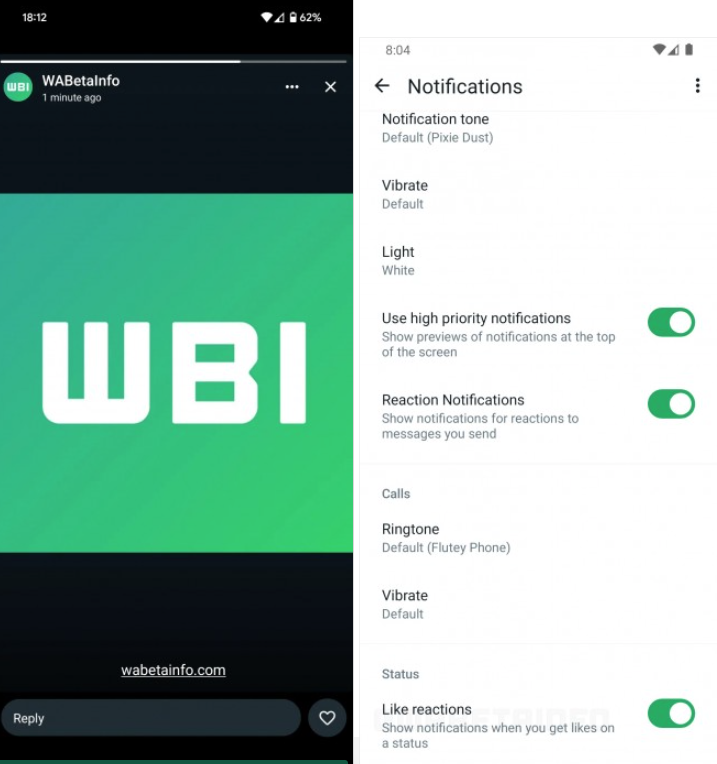 WhatsApp Mulai Uji Coba Fitur Reaction Status di iOS & Android